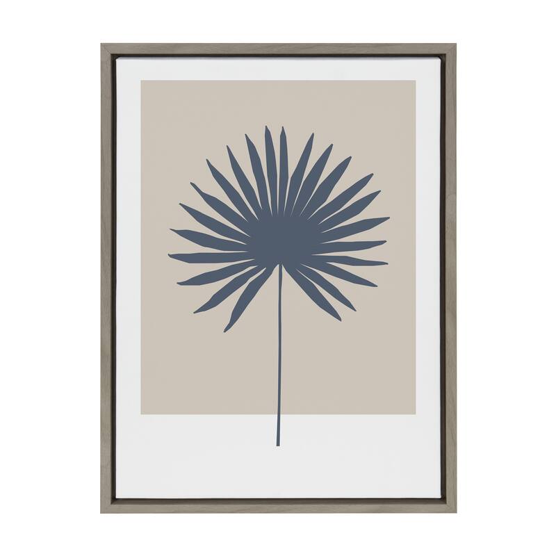 Kate and Laurel Tan and Blue Colorblock Canvas by Creative Bunch Studio