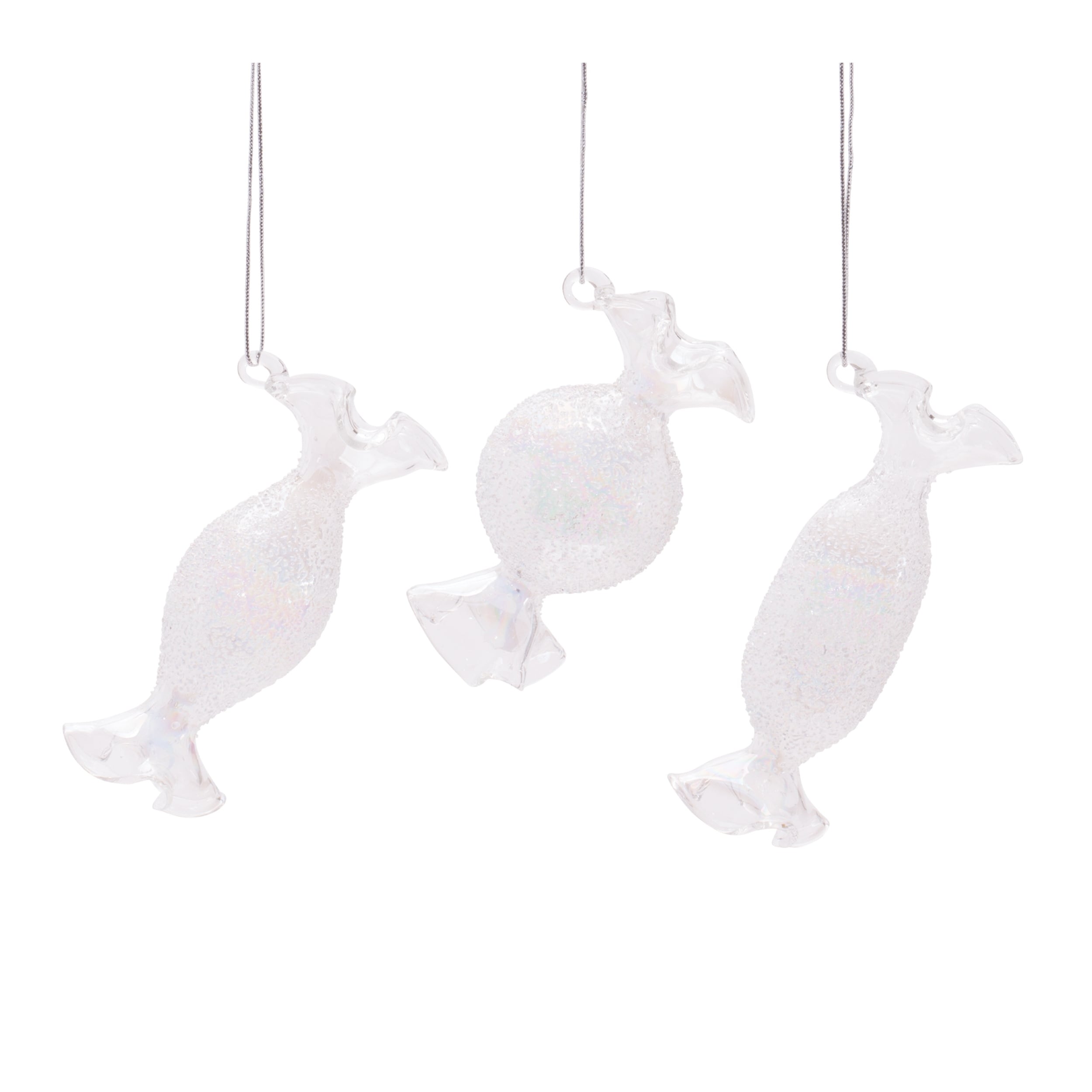 Glass Candy Ornament Set of 24