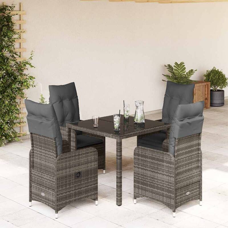 vidaXL Bistro Set Grey - 21.5 x 23.0 x 36.2