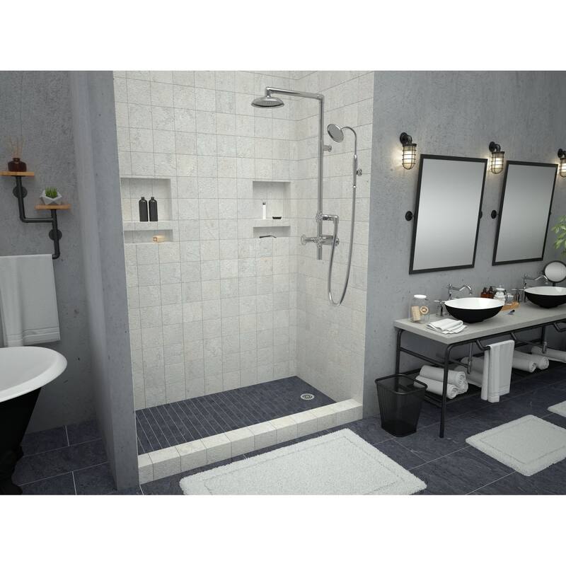Tile Redi P3648RPVC Redi Base 48" x 36" Rectangular Shower Base with