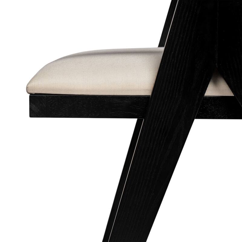 Farmhouse Kitchen Chairs Set of 2, Rattan Back Upholstered Arm Chairs