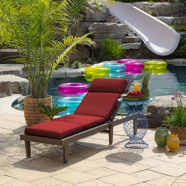 ARDEN Leala Texture Outdoor Chaise Lounge Cushion - On Sale