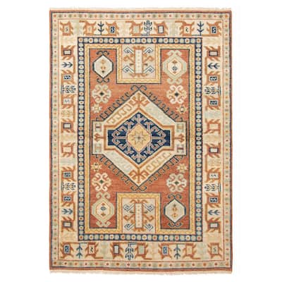 ECARPETGALLERY Hand-knotted Jules Serapi Copper Wool Rug - 5'5 x 7'10