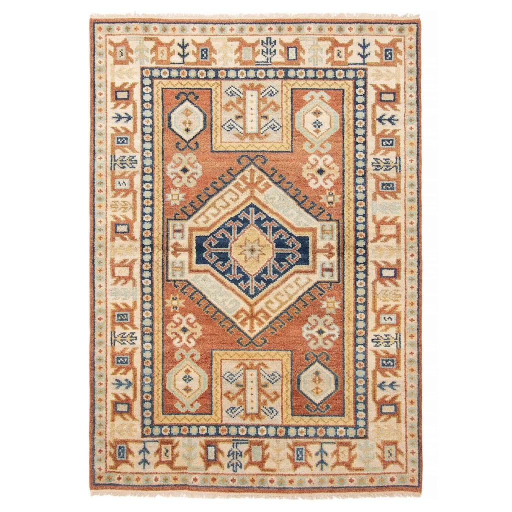 ECARPETGALLERY Hand-knotted Jules Serapi Copper Wool Rug - 5'5 x 7'10