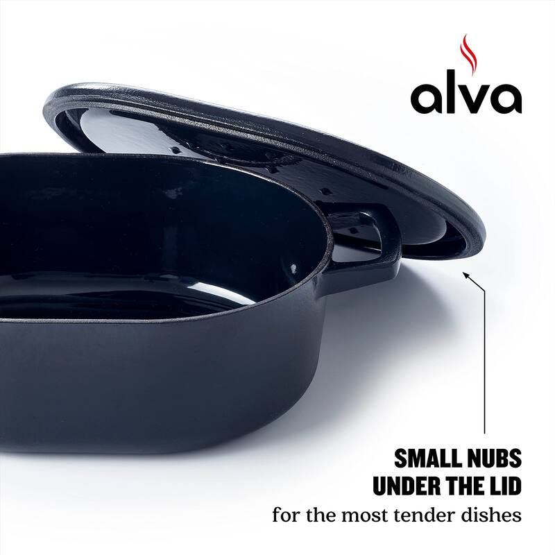 Alva Nori Enameled Cast Iron Dutch Oven w/ Lid Nonstick Enameled Pot