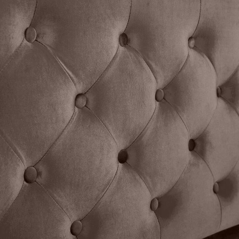 Christopher Knight Home - Amara Traditional Velvet Upholstered Sleigh Bed with Wingback Headboard & Scroll Footboard, Queen Size