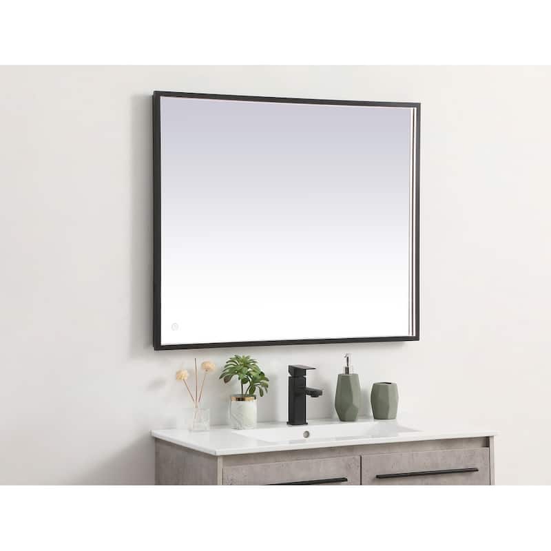 Indigo Home 30x36 inch LED mirror with adjustable color temperature