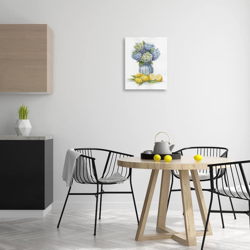 Stupell Hydrangeas & Lemon Cluster Canvas Wall Art Design By Patti Bishop