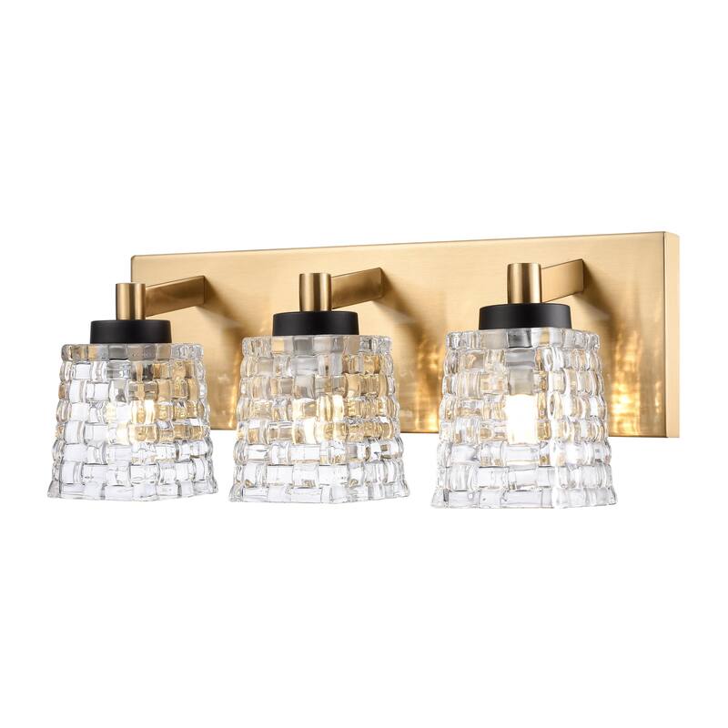 Elk Home Candace Satin Brass Finish Vanity Light - Satin Brass - 3-Light
