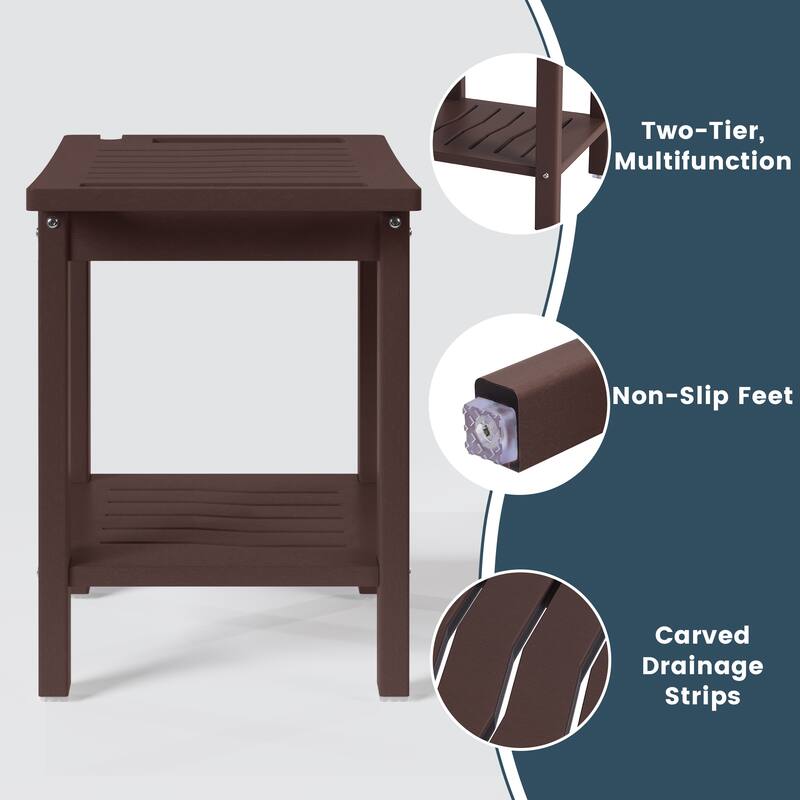 Anapolis Poly Shower Bench