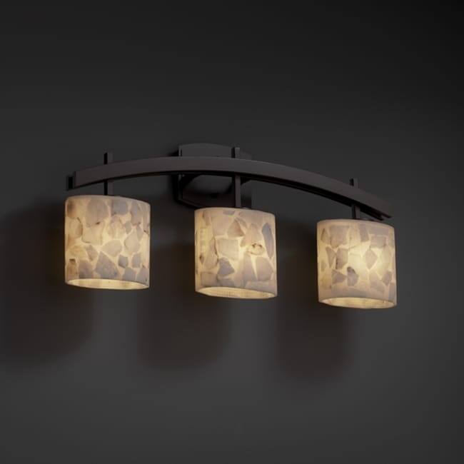 Copper Grove Mirabilis Dark Bronze Bath Bar - 3-light Alabaster Dark Bronze Bath Bar