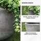 preview thumbnail 9 of 59, Kante 18 Inch Dia Round Concrete Planter, Indoor Outdoor Large Plant Pot