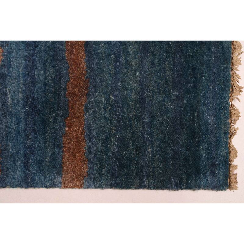ECARPETGALLERY Hand-knotted Peshawar Ziegler Dark Blue Wool Rug - 4'11 x 7'11