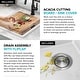 preview thumbnail 62 of 146, KRAUS Bellucci Workstation Topmount Drop-in Granite Kitchen Sink