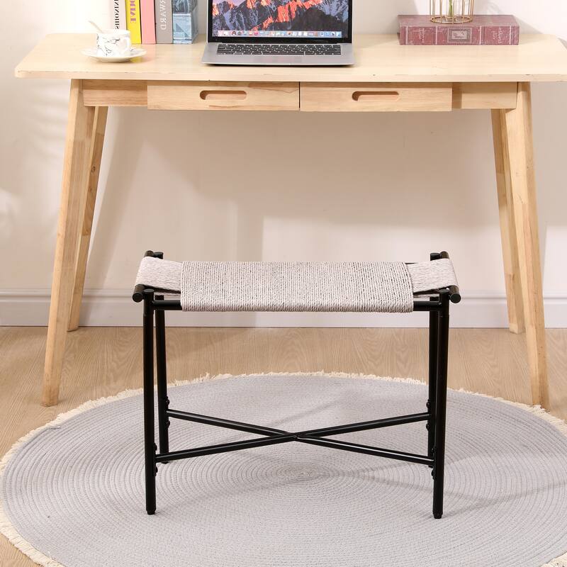 Entryway Ottoman Hand - Vanity Chairs Footrest Stools for Living Room Sofas