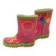 preview thumbnail 9 of 7, Little Pals Paint Your Own Wellies Kids Rain Boots, Pink with Green Trim or Green with Blue Trim, US Kids size 11.5