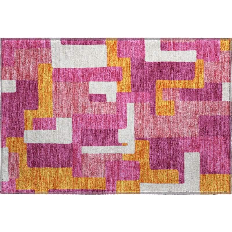 Premium Washable Super Soft Geo Casual Mayfield Rug