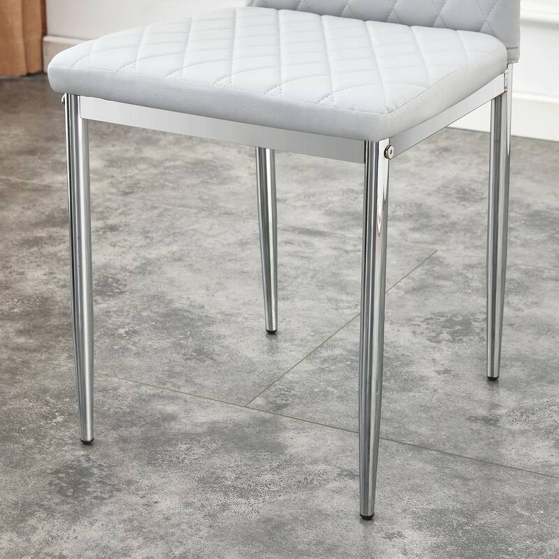 Armless High Backrest Dining Chair