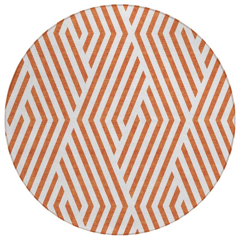 Mave Abstract Shapes Weather Resistant Classic Meets Modern Outdoor Rug