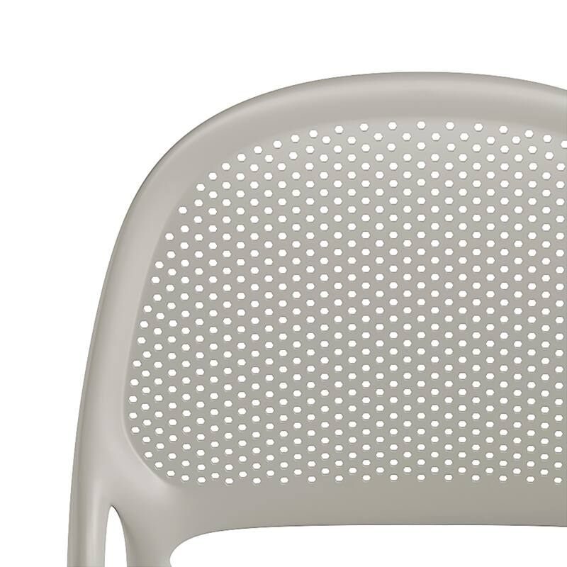 Shay Stackable Plastic Chair for Indoors or Outdoors - Set of 2