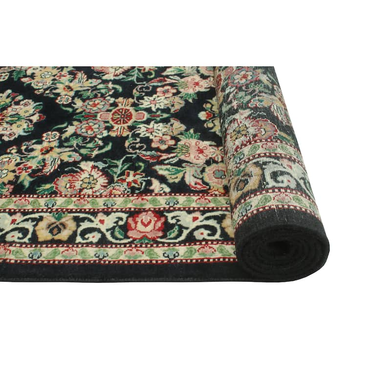 Pak-Persian Eloy Black/Ivory Runner - 2'4" x 7'10"