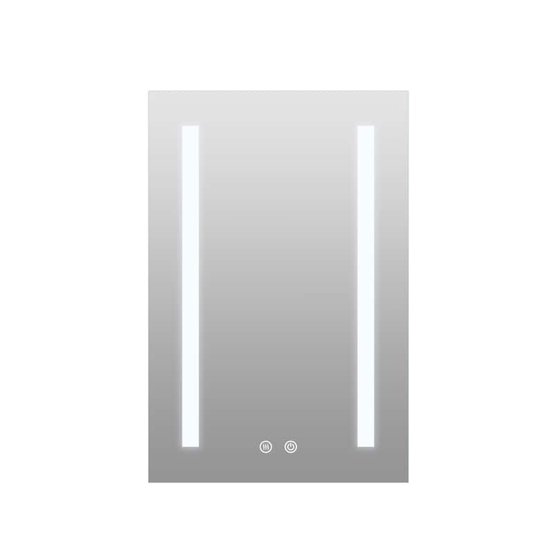 Recessed or Surface 30" H LED Mirror Cabinet with Adjustable Glass Shelves,Defogger, Dimmer And Outlets & USB Ports