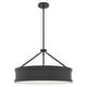 preview thumbnail 2 of 5, Hunter Capshaw Modern Drum Pendant - Dining Room, Entry, Kitchen Island - Contemporary, Transitional