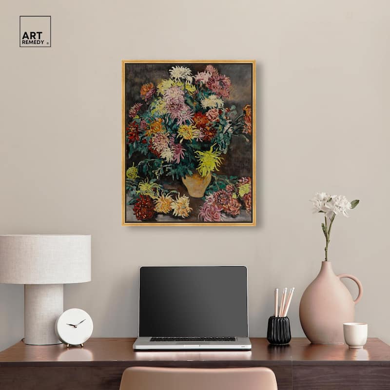 Louis Valtat Dahlias Canvas by Art Remedy