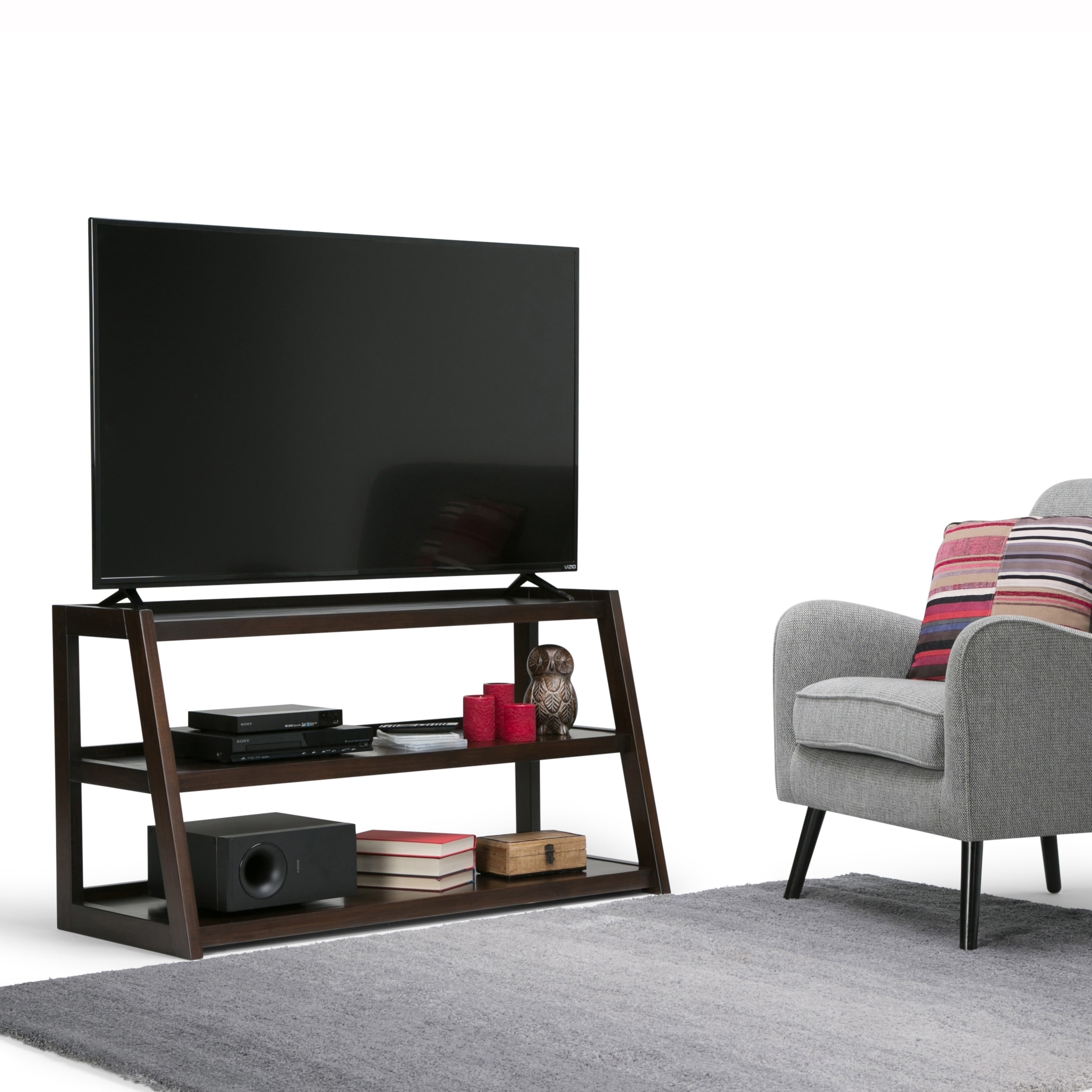 Shop Wyndenhall Hawkins Solid Wood 48 Inch Wide Modern Industrial