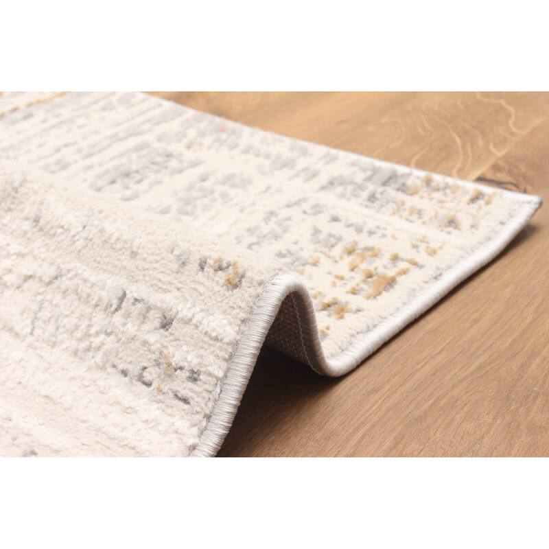 ECARPETGALLERY Machine Made Quinn Grey Area Rug