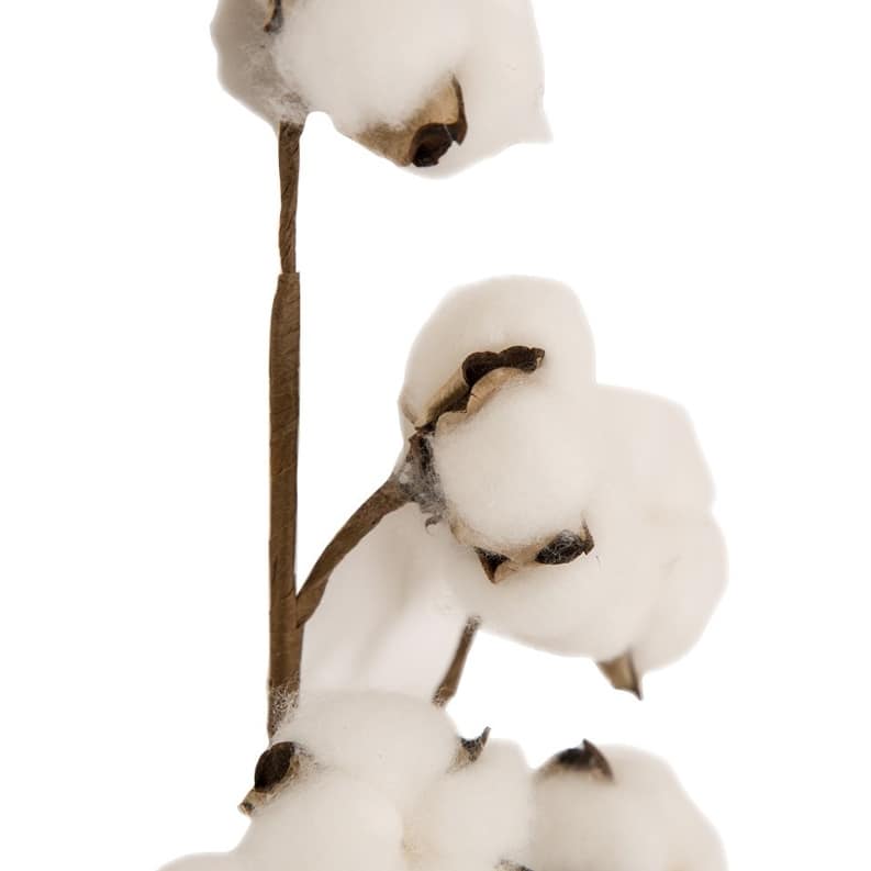 Glitzhome 72-Piece Artificial Fall Harvest Small Cotton Pick for DIY