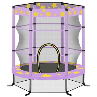 Trampolines 4.5FT Round Mini Trampoline with Enclosure