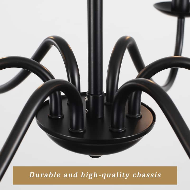 6-Light 27.55-inch Chandeliers with Plug in Cord for Bedroom Living Room