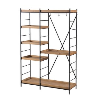 A B Home Matte Black Metal Frame Ladder Shelf With Storage Hook On Sale Overstock 29818358 Then i used my brad nailer to. overstock com online shopping bedding furniture electronics jewelry clothing more