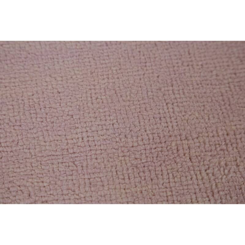 Hand Knotted Oriental 100% Wool Carpet Modern Solid Purples Gabbeh Area Rug - 10' 1'' X 5' 3''