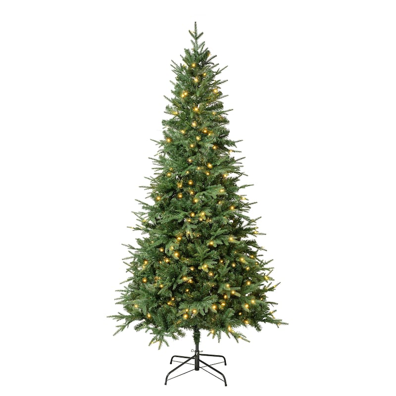 National Tree Company 7.5 ft. Feel-Real Duxbury Tree with Warm White LED Lights - 7.5 Foot