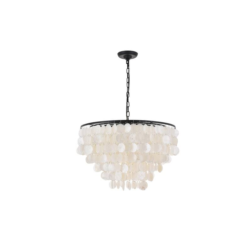 Selene 6 light Brass Pendant