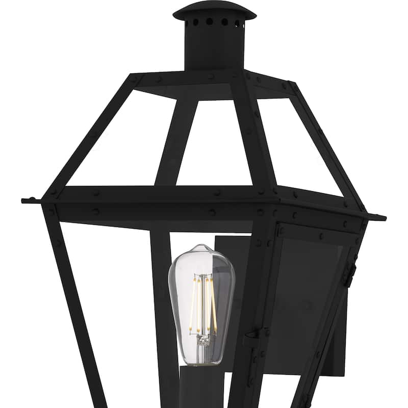 Rue De Royal 1-Light Earth Black Outdoor Wall Lantern