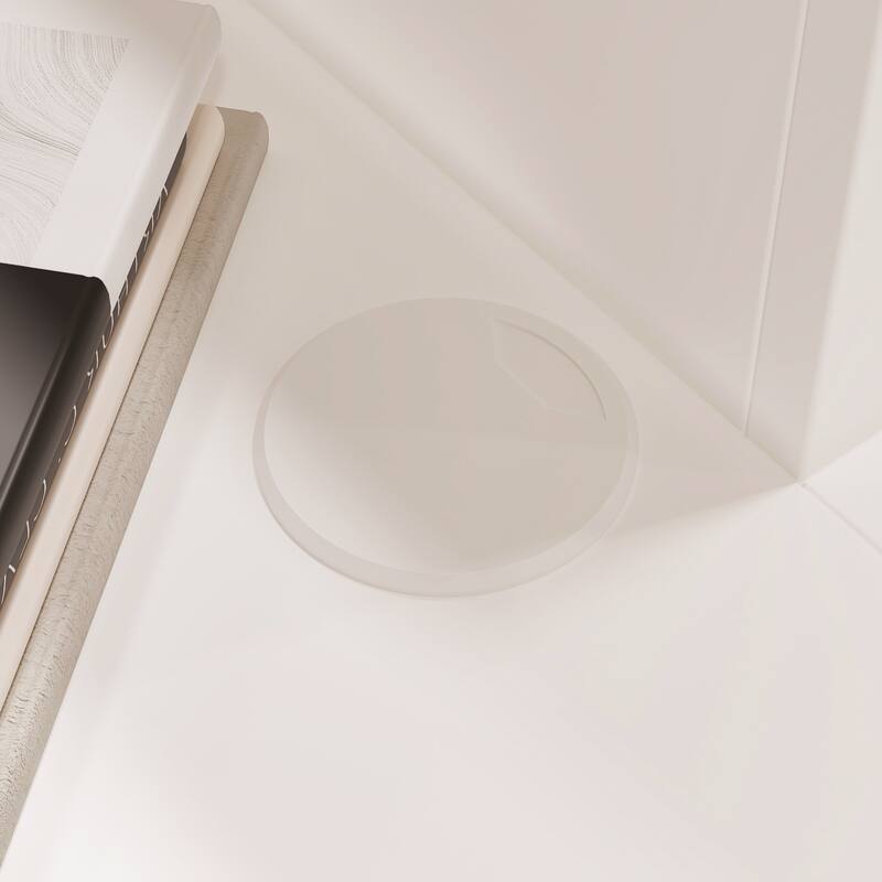 Reception Desk Checkout Counter with LED Display Shelves, Locking Drawer and Storage Cabinets