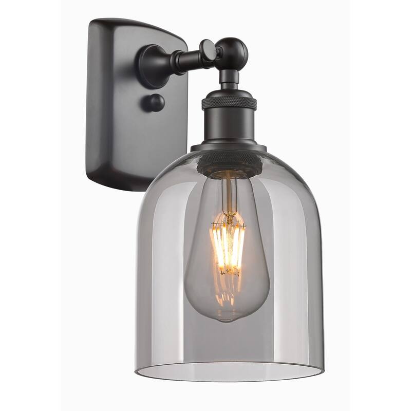 Innovations Lighting 516-1W-11-6 Bella Sconce Bella 11" Tall Wall - Oil Rubbed Bronze / Light Smoke