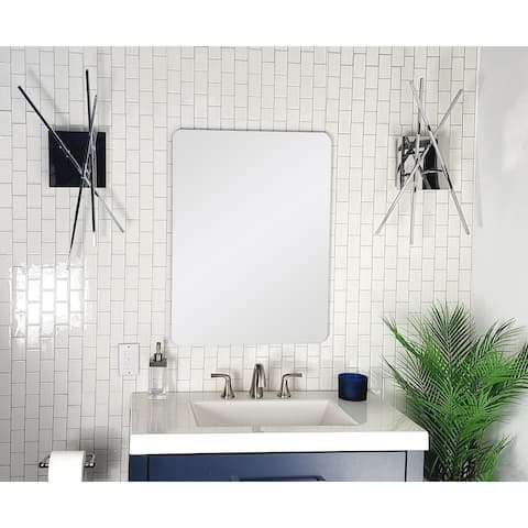 Barnard 19 in. W x 27 in. H Rectangular Frameless Bathroom Vanity Mirror - 19"W x 27"H