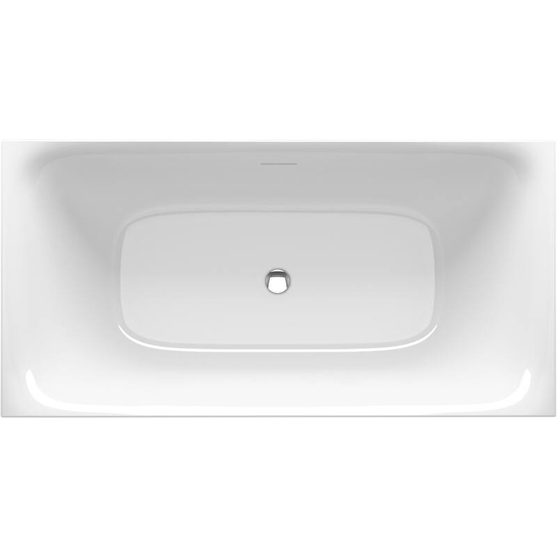 Sterling Unwind 60" Free Standing Acrylic Soaking Tub with Center