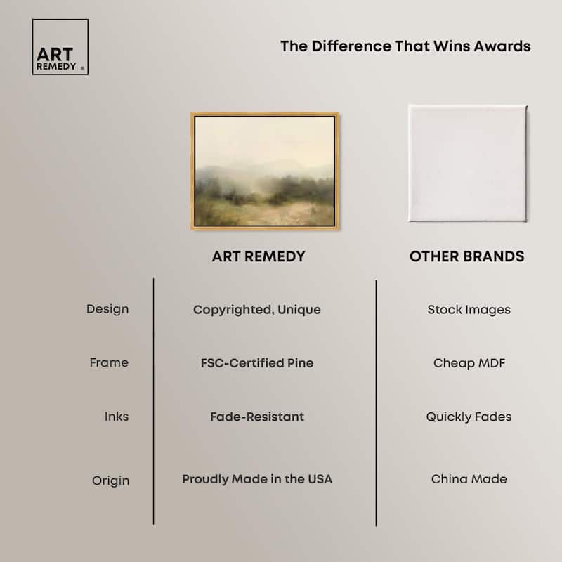 Haze Horizon Canvas by Art Remedy