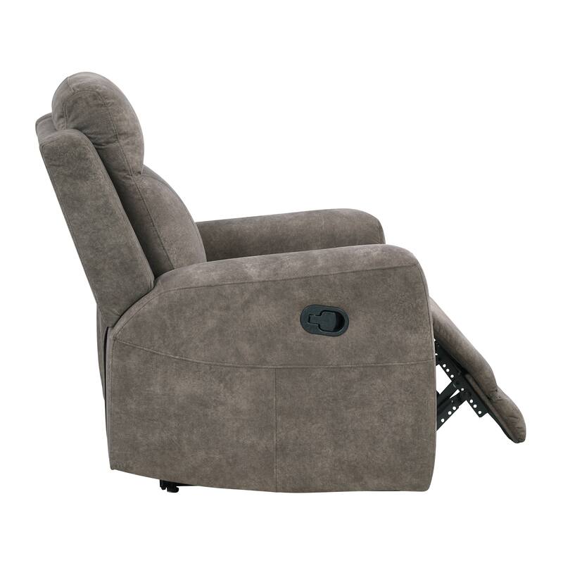 Liriope 36" Microfiber Manual Recliner - Tab Pull Reclining Motion