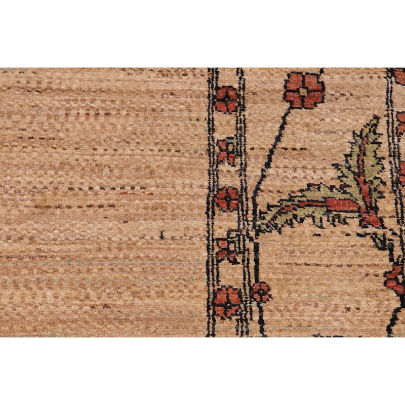 Rustic Ombre Zemeen Gabbeh Hand Knotted Wool Area Rug