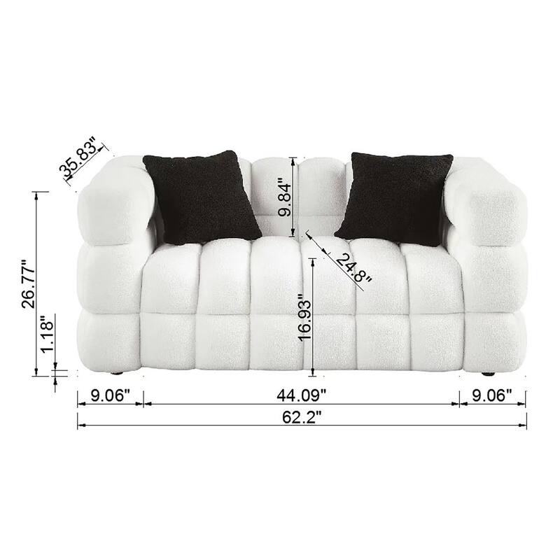 Modern Boucle Sofa Set for Living Room