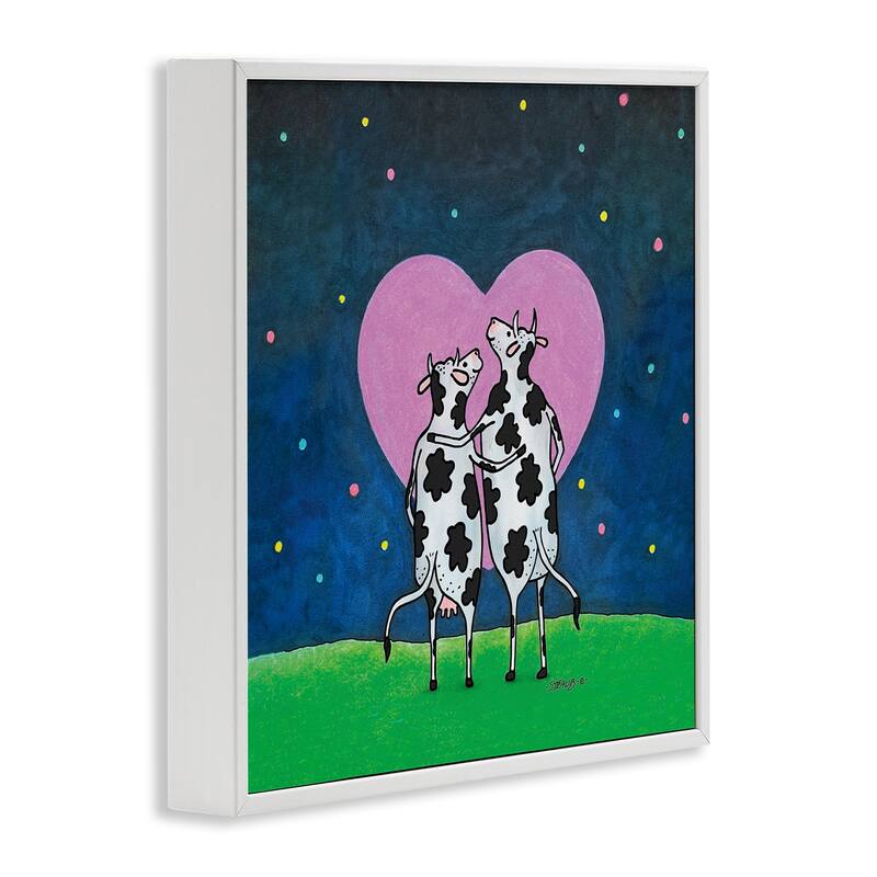 Stupell Loving Significant Udder Framed Giclee Art Design By Roger Straub