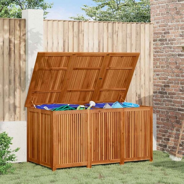 vidaXL Patio Storage Box Tool Chest Blanket Garden Outdoor Solid