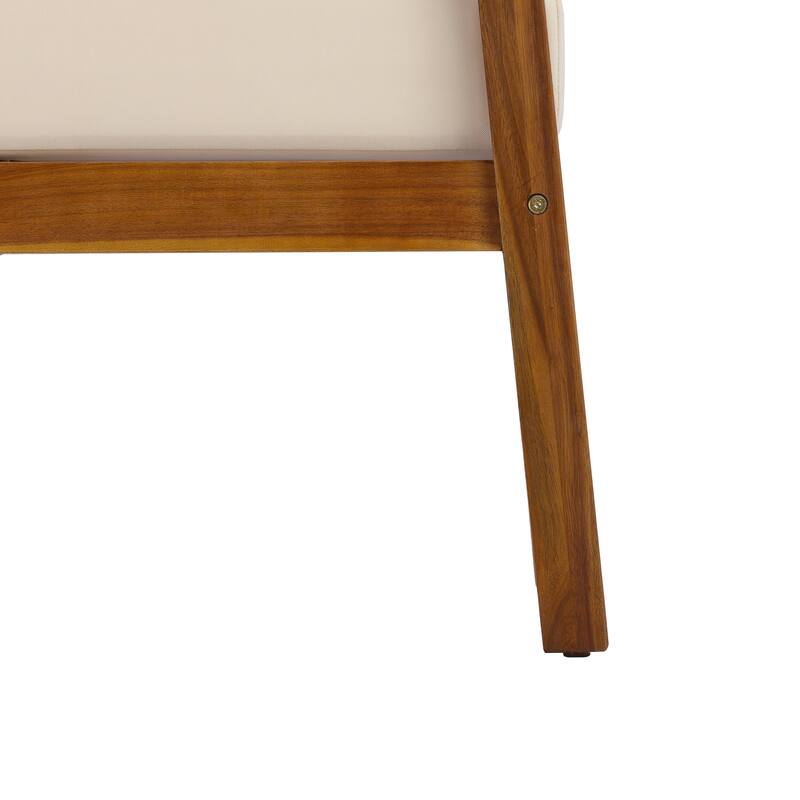 Christopher Knight Home - Solid Acacia Wood Outdoor Patio 4-Piece Sofa Set with Cushions