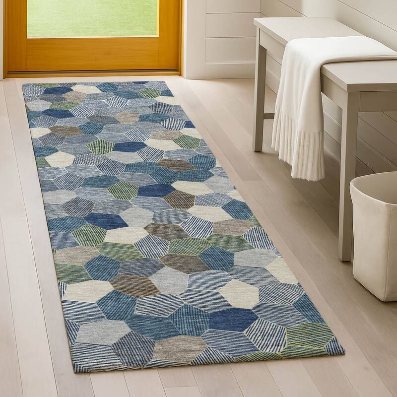 Machine Washable Indoor/ Outdoor Modern Loyd Chantille Rug